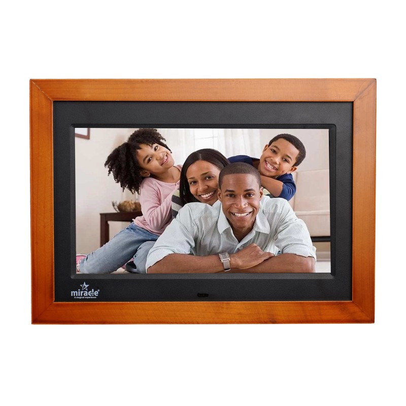 Miracle Digital 10''(25.4) IPS Wooden Dark Digital Photo Frame