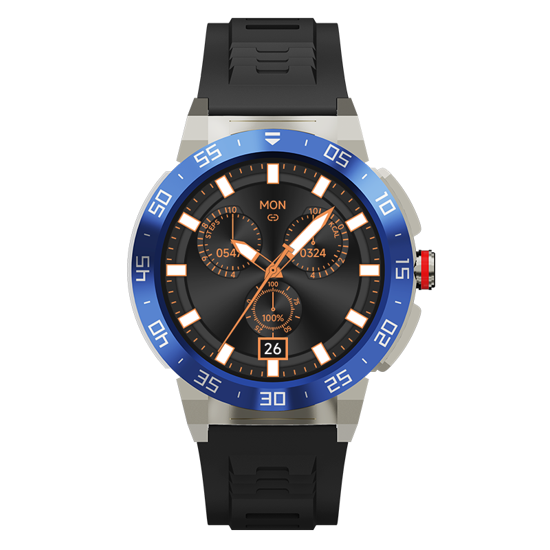 Miracle Digital Alpha pro smart watch silver Rubber strap